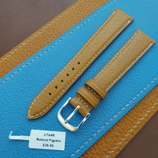 17mm Fleurus France Pigskin Slim Tapered 17/14 Watch Strap
