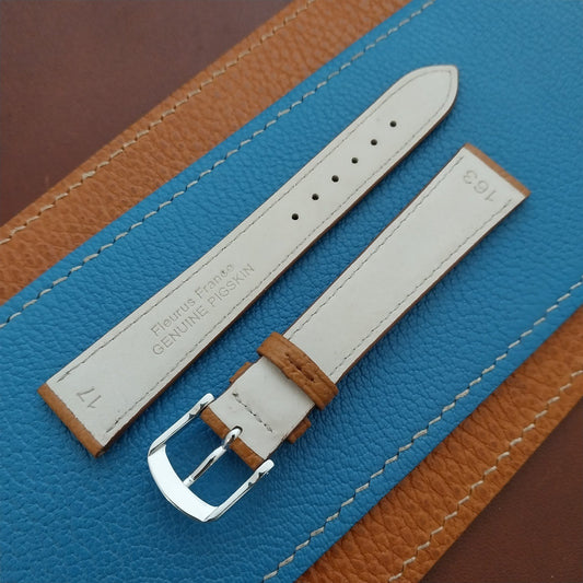 17mm Fleurus France Pigskin Slim Tapered 17/14 Watch Strap
