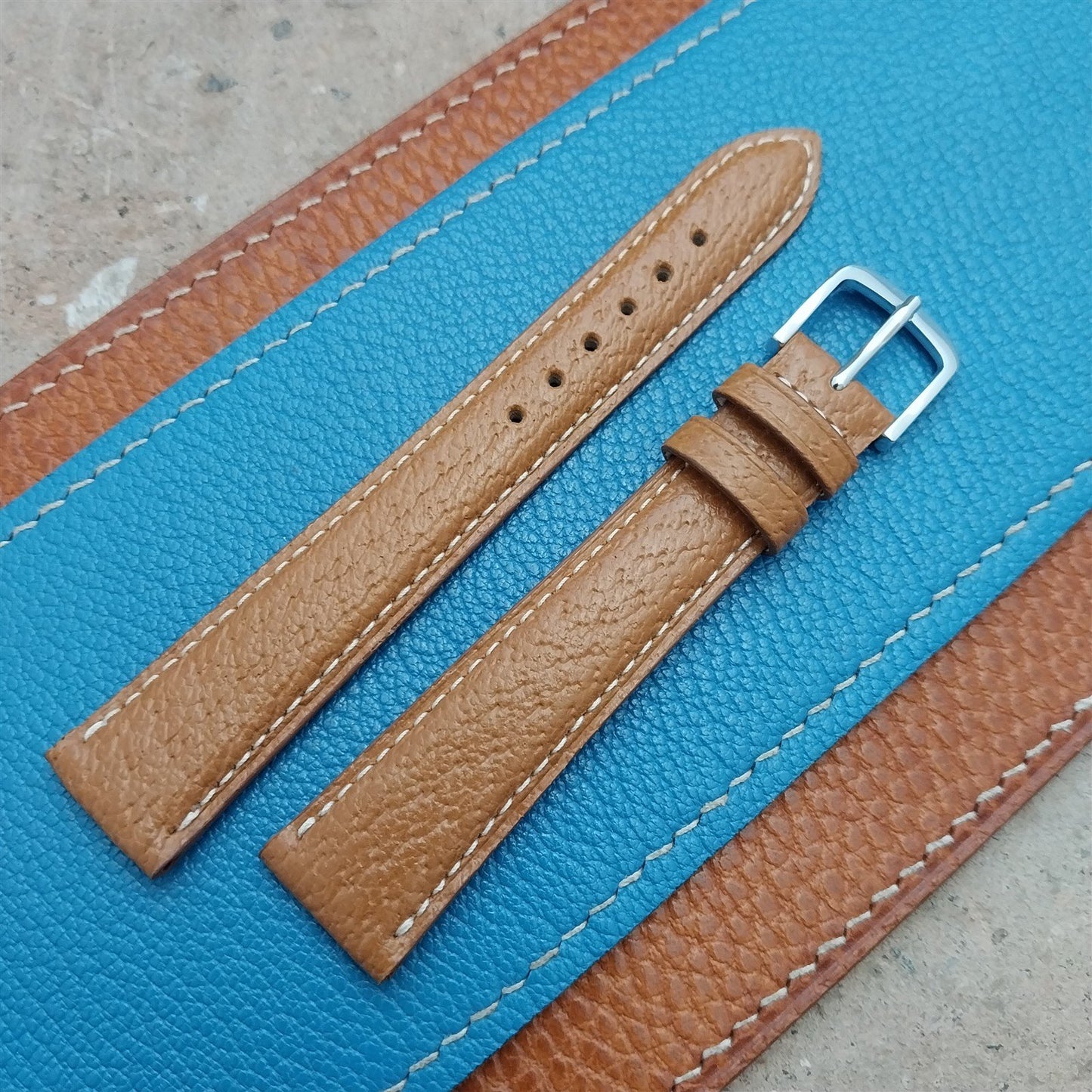 17mm Fleurus France Pigskin Slim Tapered 17/14 Watch Strap