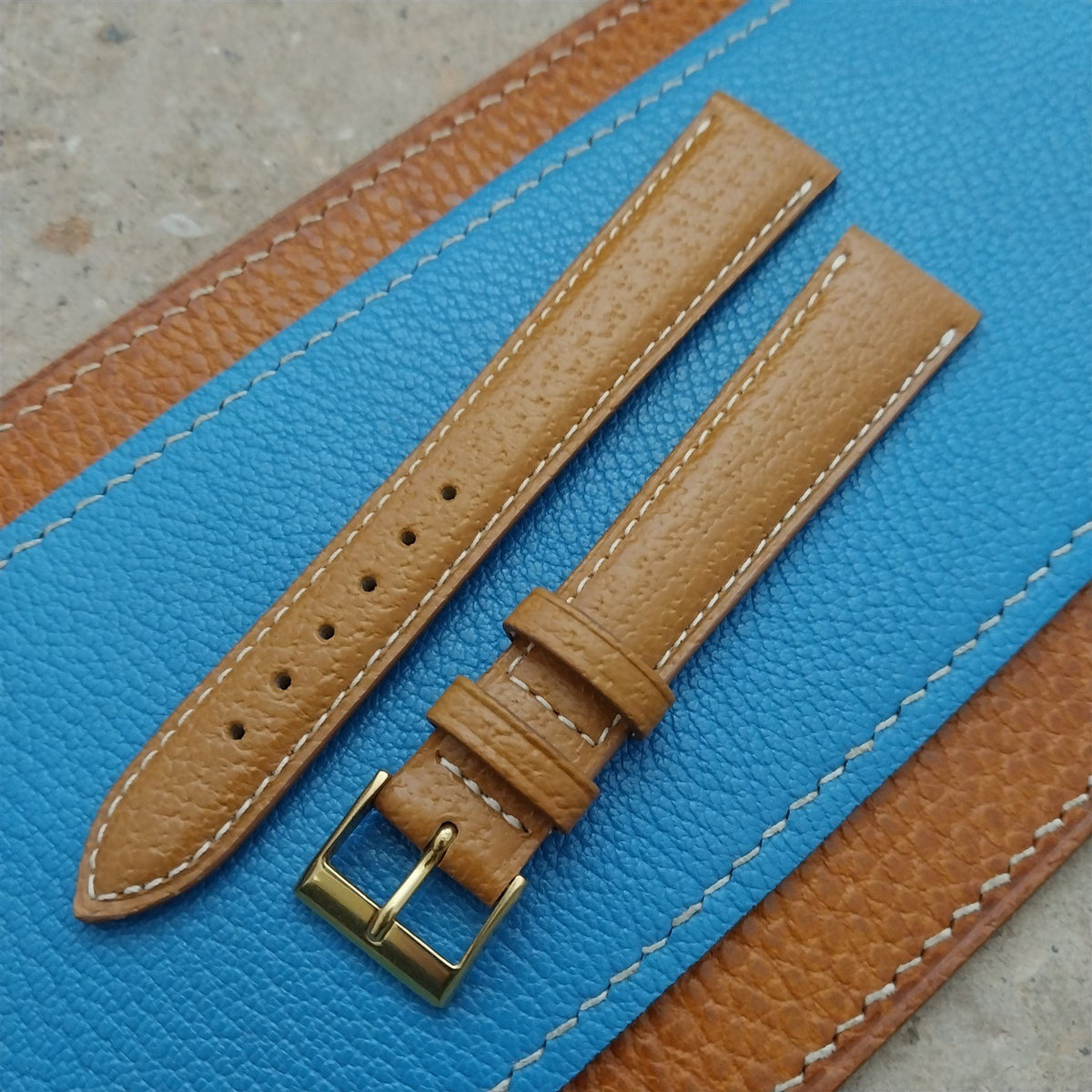 17mm Fleurus France Pigskin Slim Tapered 17/14 Watch Strap
