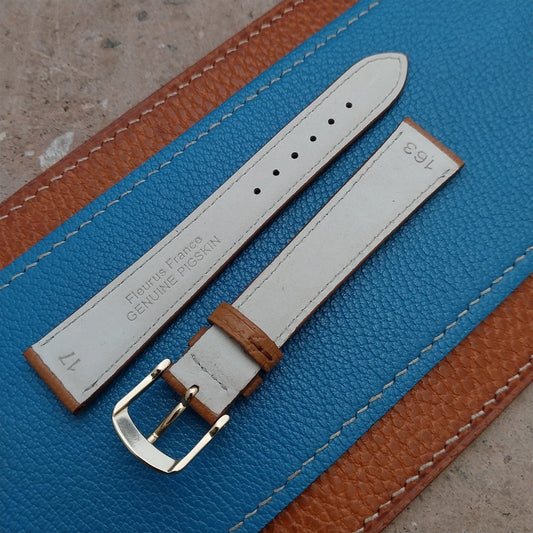 17mm Fleurus France Pigskin Slim Tapered 17/14 Watch Strap
