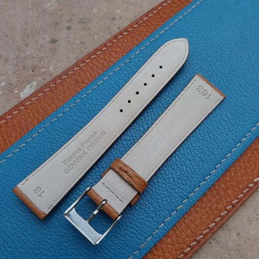 18mm Fleurus France Pigskin Slim Tapered 18/16 Watch Strap