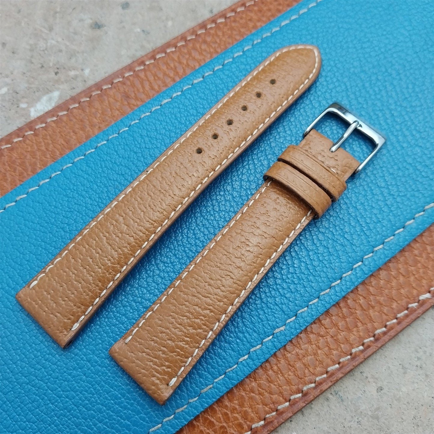 18mm Fleurus France Pigskin Slim Tapered 18/16 Watch Strap