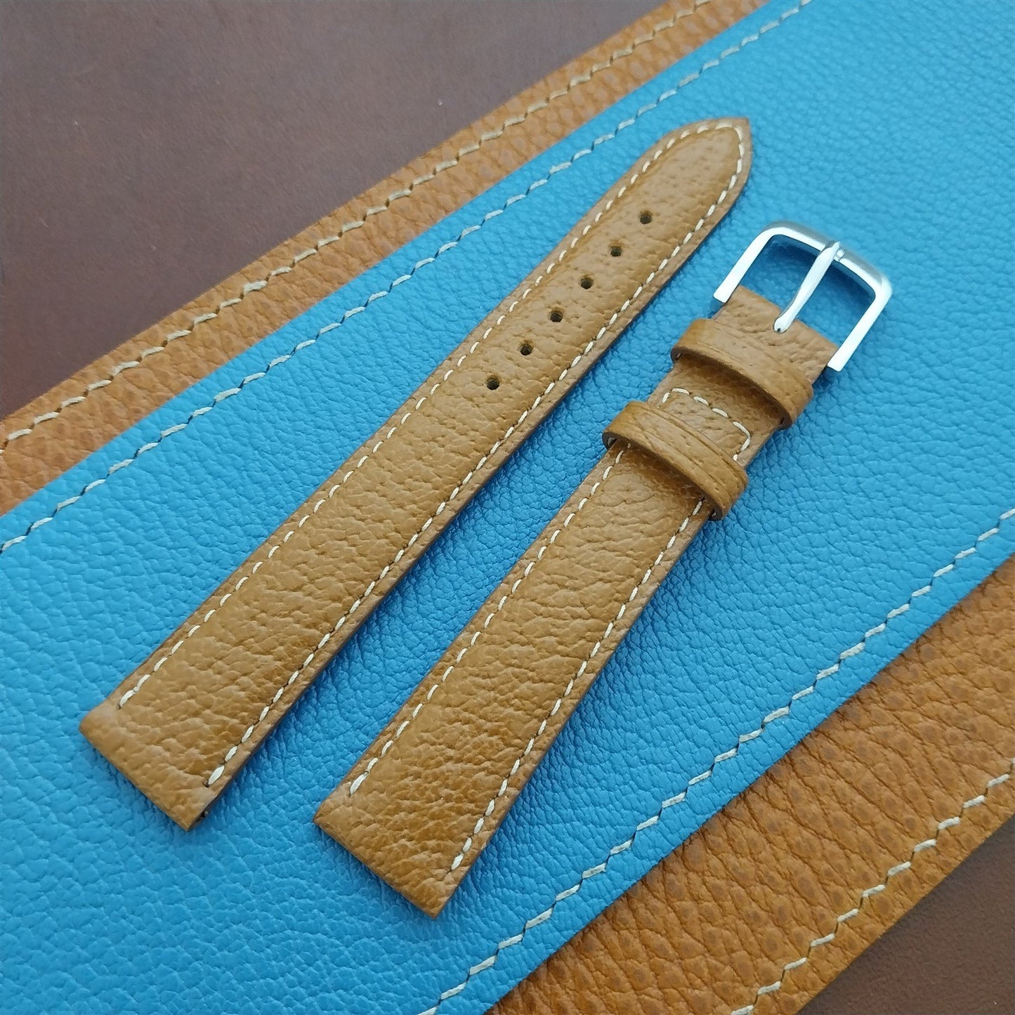 16mm Fleurus France Pigskin Slim Tapered 16/14 Watch Strap