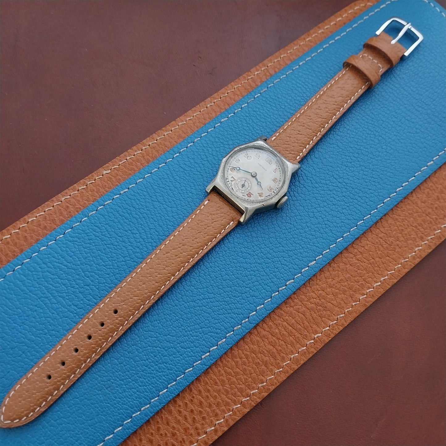 16mm Fleurus France Pigskin Slim Tapered 16/14 Watch Strap