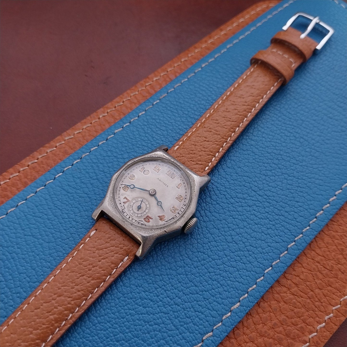 16mm Fleurus France Pigskin Slim Tapered 16/14 Watch Strap