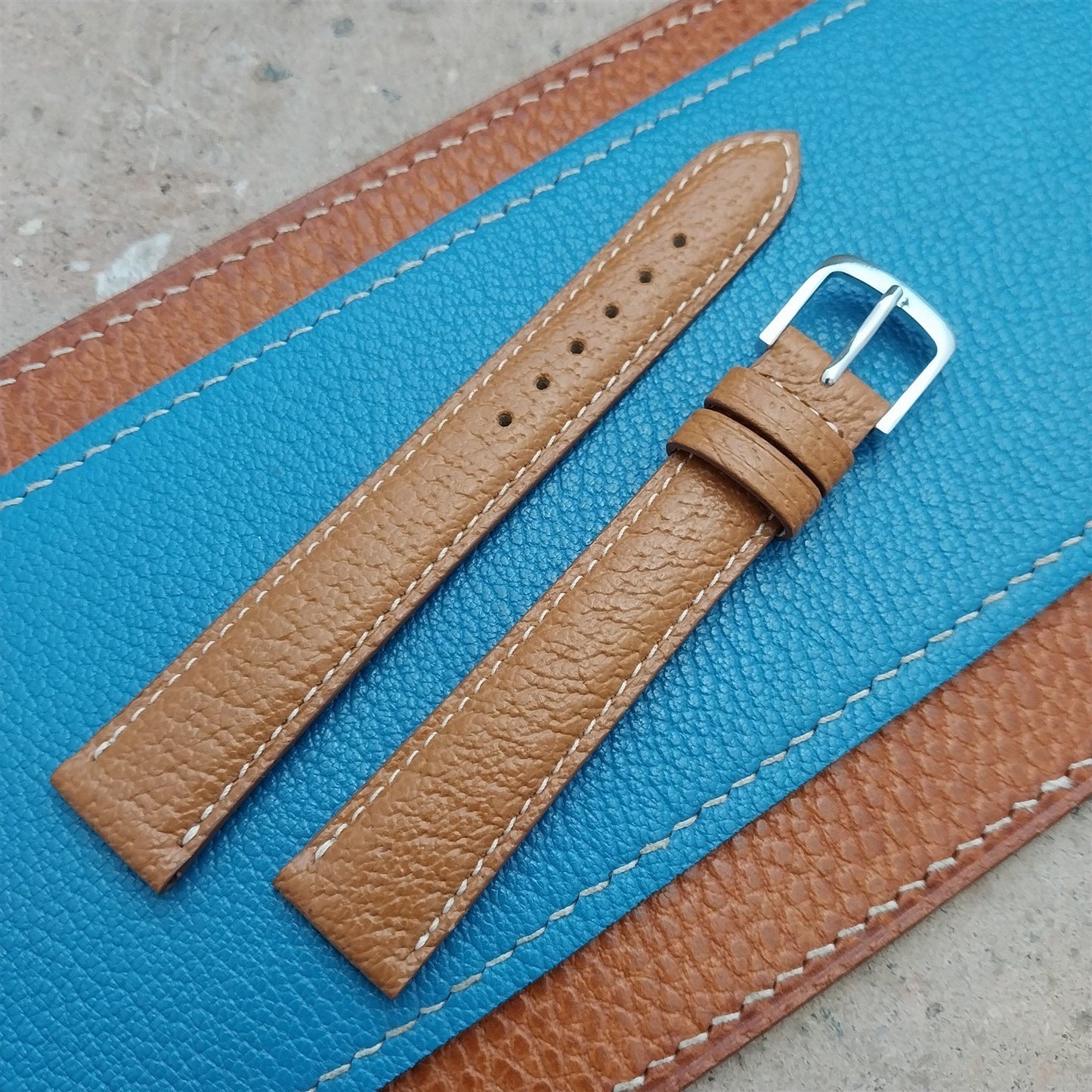 16mm Fleurus France Pigskin Slim Tapered 16/14 Watch Strap