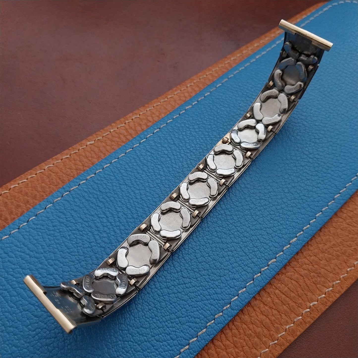 Vintage Lizard & Gold-Fill Long Speidel Leatha Elegance 1950s Unused Watch Band