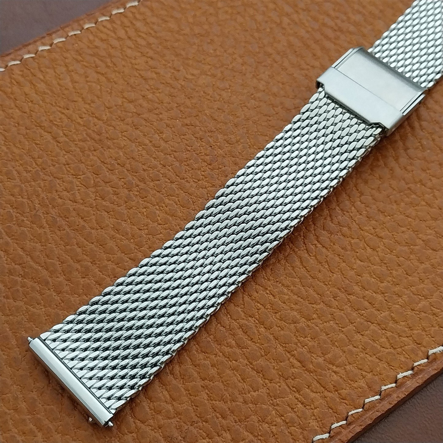 20mm Miltat Stainless Steel Mesh Unused Tapered 20/16 Watch Band