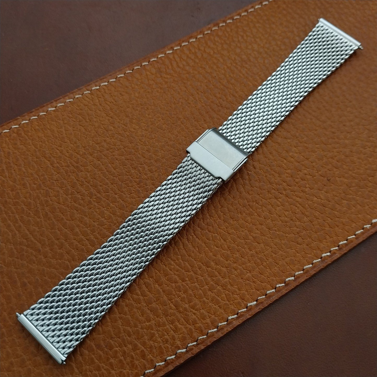 20mm Miltat Stainless Steel Mesh Unused Tapered 20/16 Watch Band
