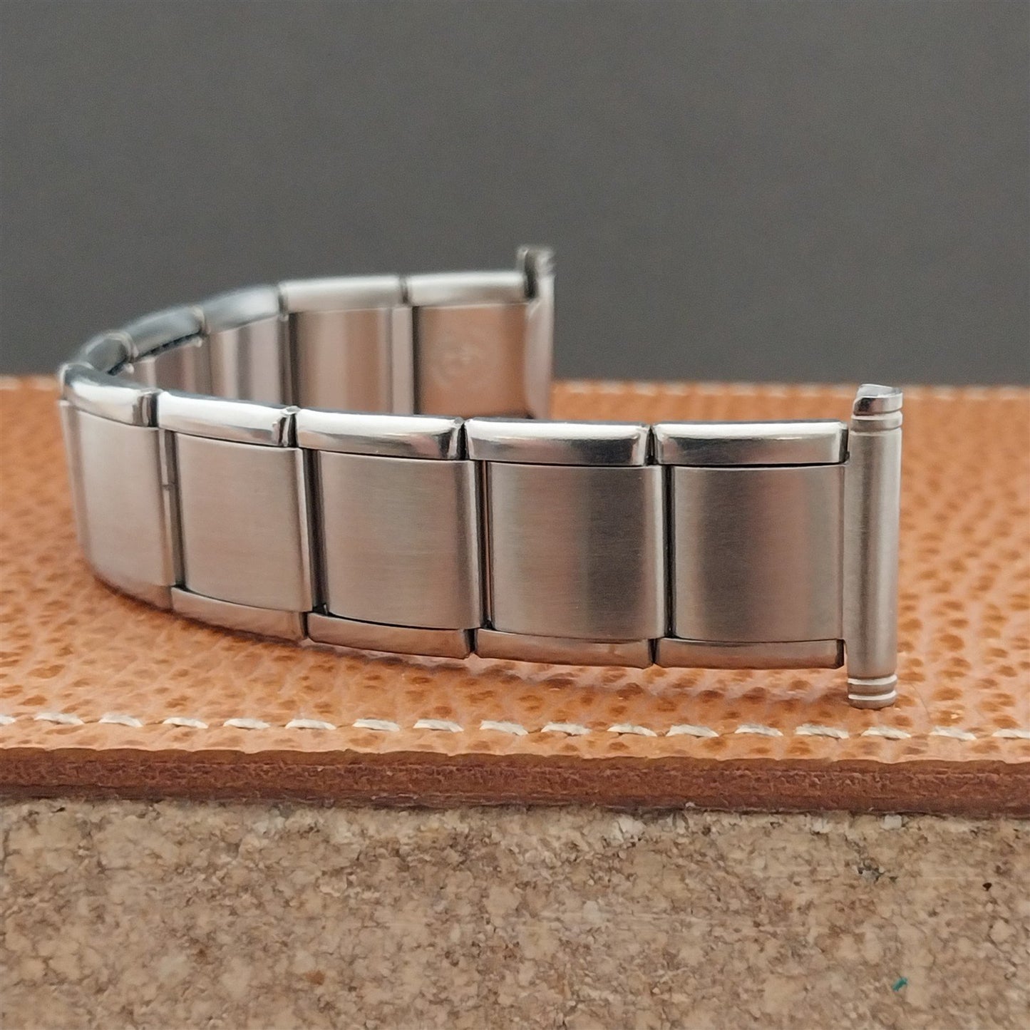 Vintage 20mm 19mm HC Swiss Stainless Steel Classic 1960s 1970s Watch Band