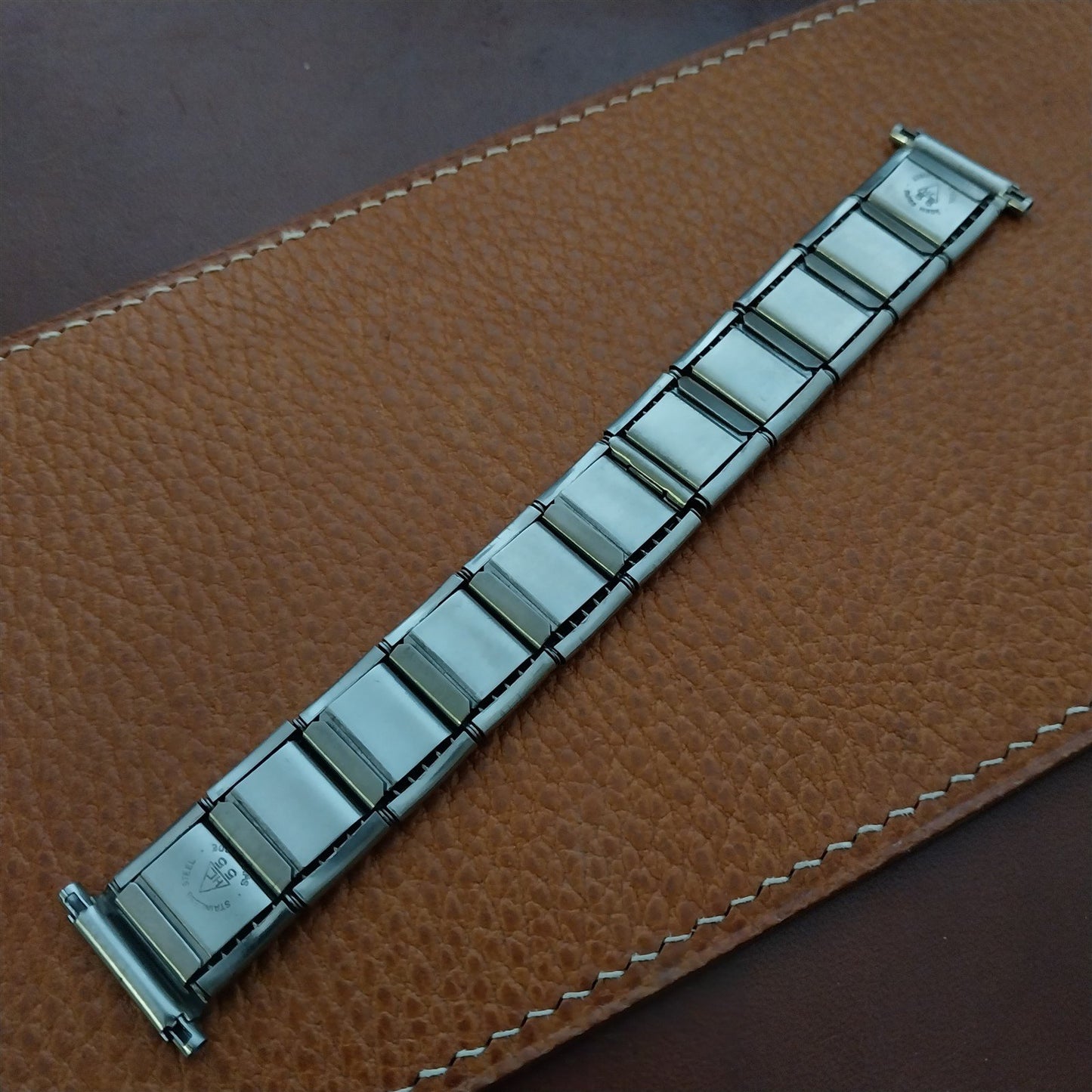 Vintage 16mm 18mm 20mm HC Swiss Stainless Steel Classic 1960s 1970s Watch Band
