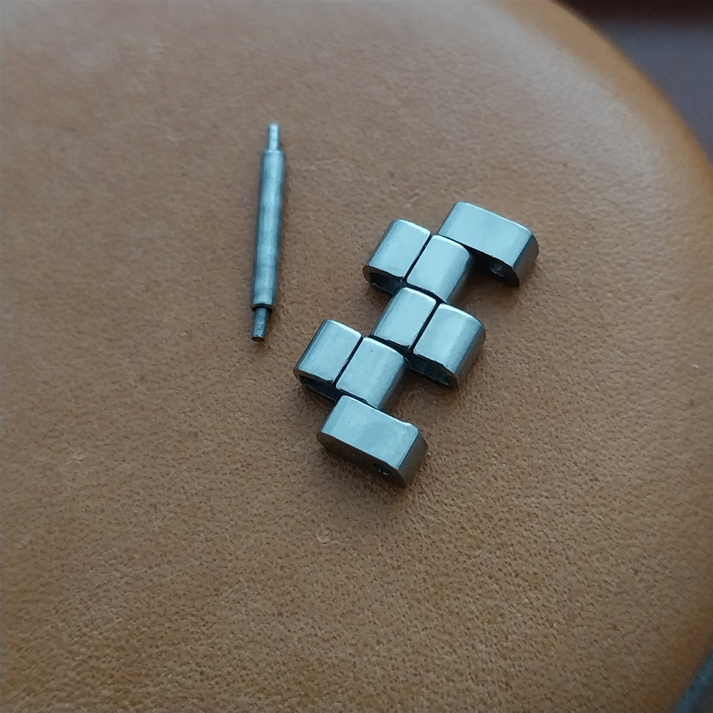 1960s-1970s Kreisler Stelux Stainless Steel Vintage Watch Band Link