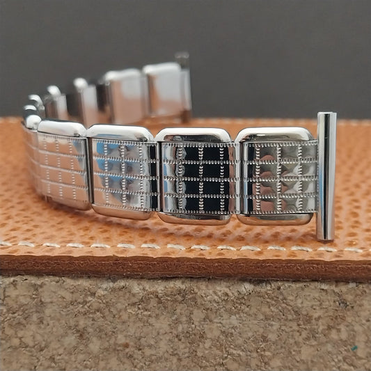 20mm Wire-Lug Stainless Steel 1960s Classic Stretch Unused Vintage Watch Band
