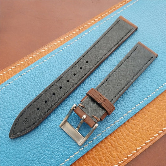 18mm Brown Leather Tapered 18/16 Watch Strap