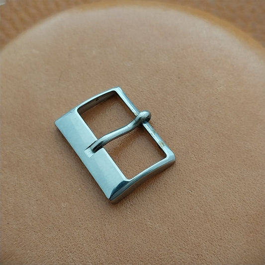 16mm Acier Sewn-In Stainless Steel 1960s NOS Vintage Watch Band Buckle
