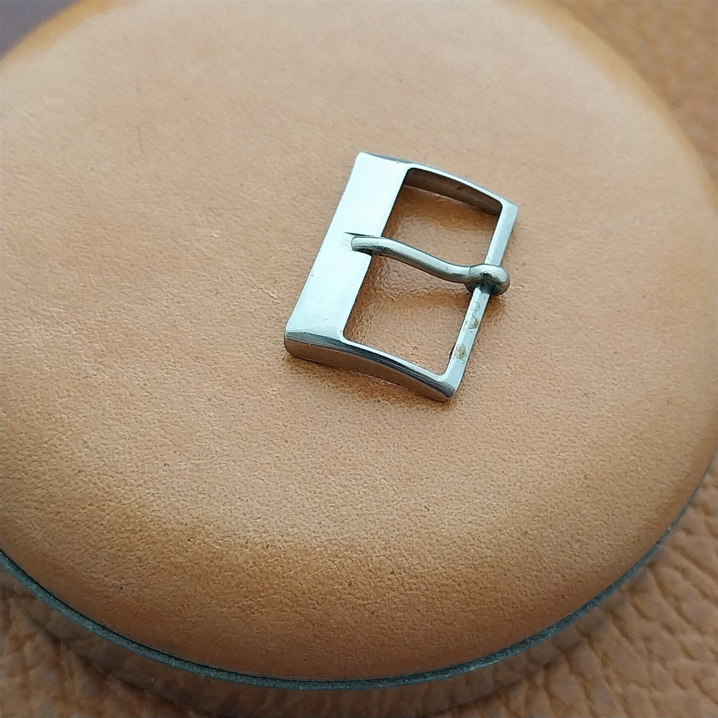 16mm Acier Sewn-In Stainless Steel 1960s NOS Vintage Watch Band Buckle