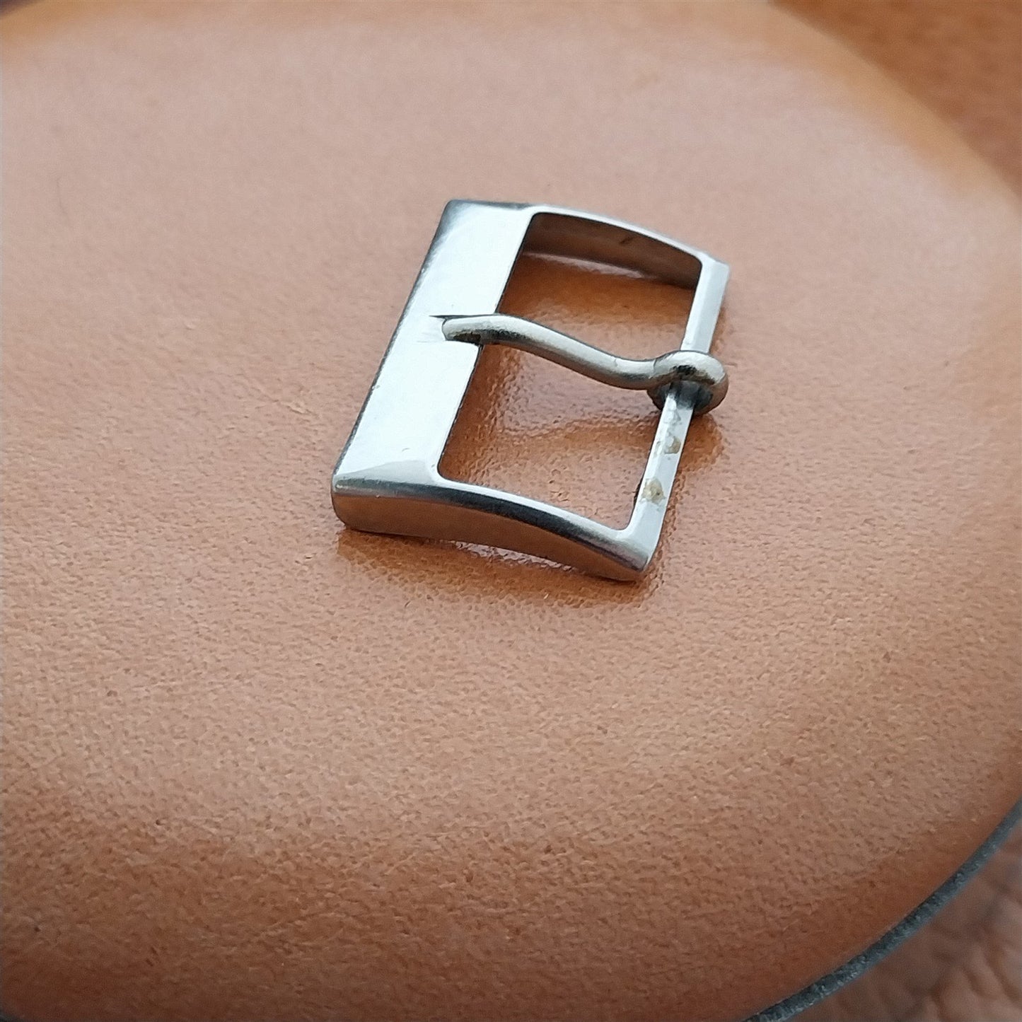 16mm Acier Sewn-In Stainless Steel 1960s NOS Vintage Watch Band Buckle