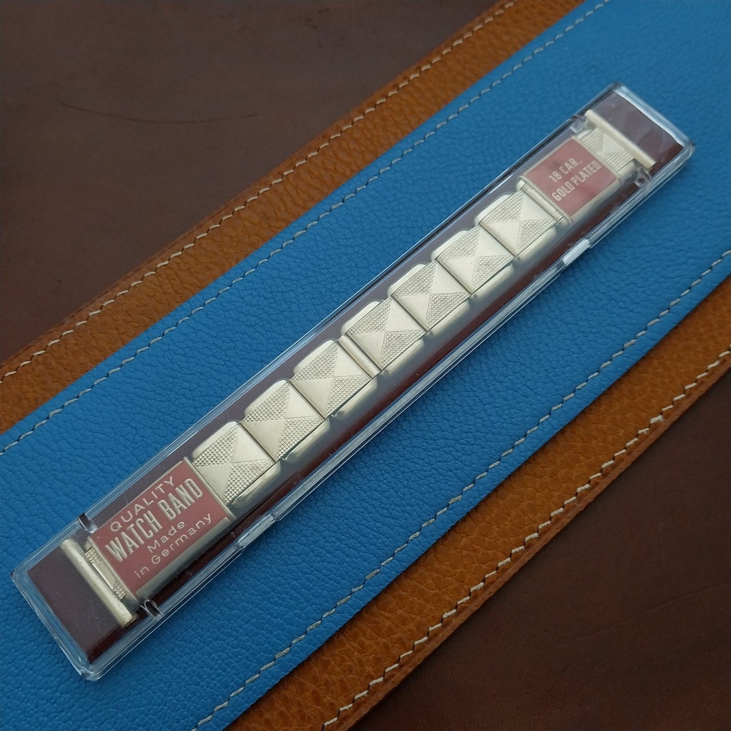 20mm 19mm 18mm 18k Gold Plated Unused 1960s Vintage Watch Band