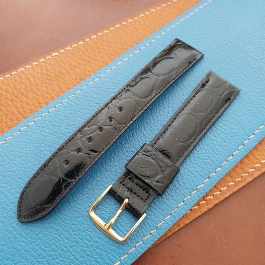 17mm Lizard-Grain Leather Tapered 17/16 Speidel Unused Vintage Watch Strap
