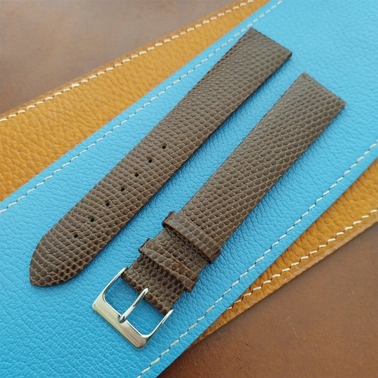 20mm Speidel Long Lizard-Grain Leather Tapered 20mm/18mm Watch Strap