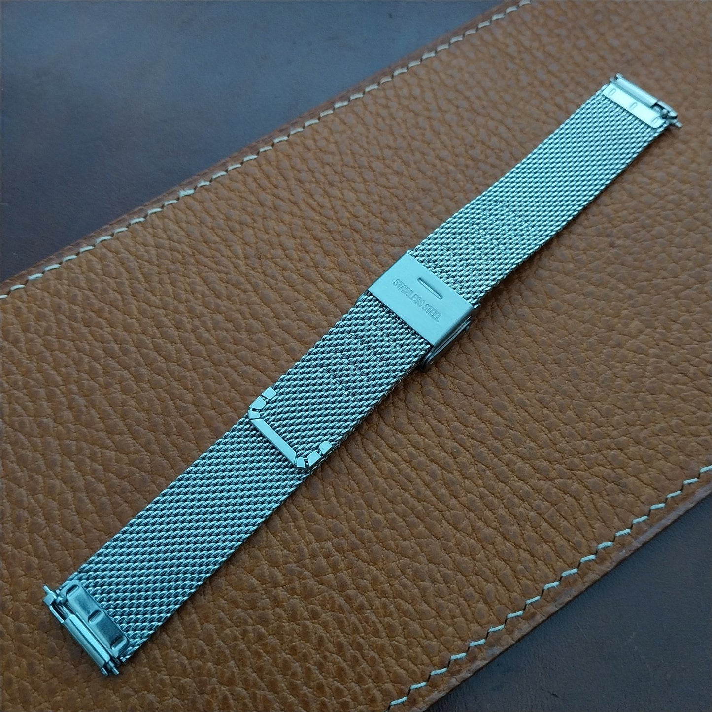 18mm Stainless Steel Vintage Style Bonklip Watch Band