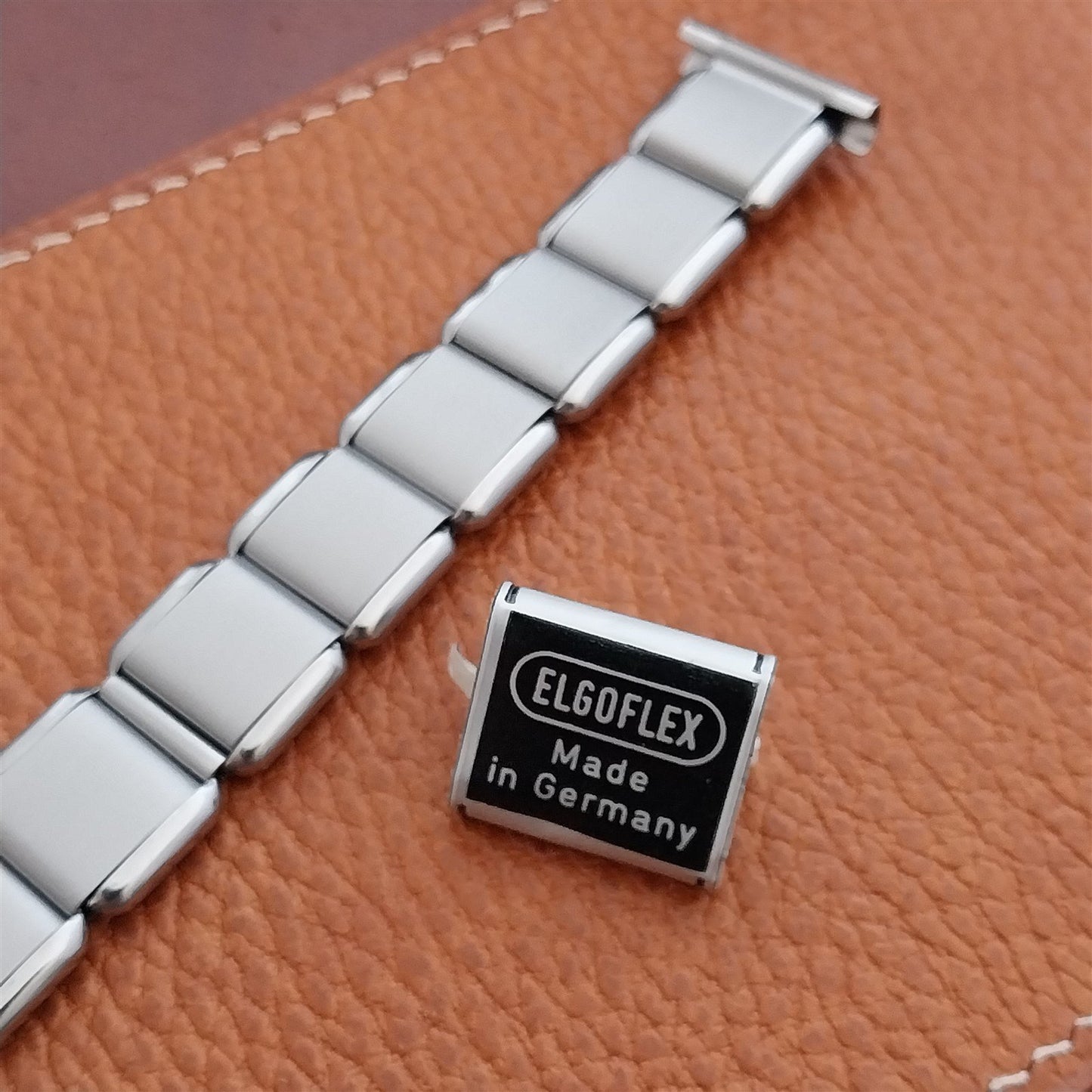 20mm 19mm 18mm Wire Lug Stainless Steel Elgoflex German 1960s Vintage Watch Band