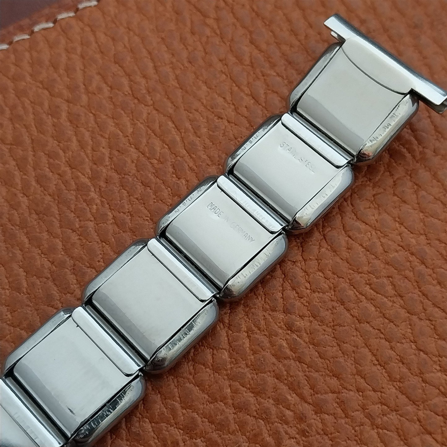20mm 19mm 18mm Wire Lug Stainless Steel Elgoflex German 1960s Vintage Watch Band