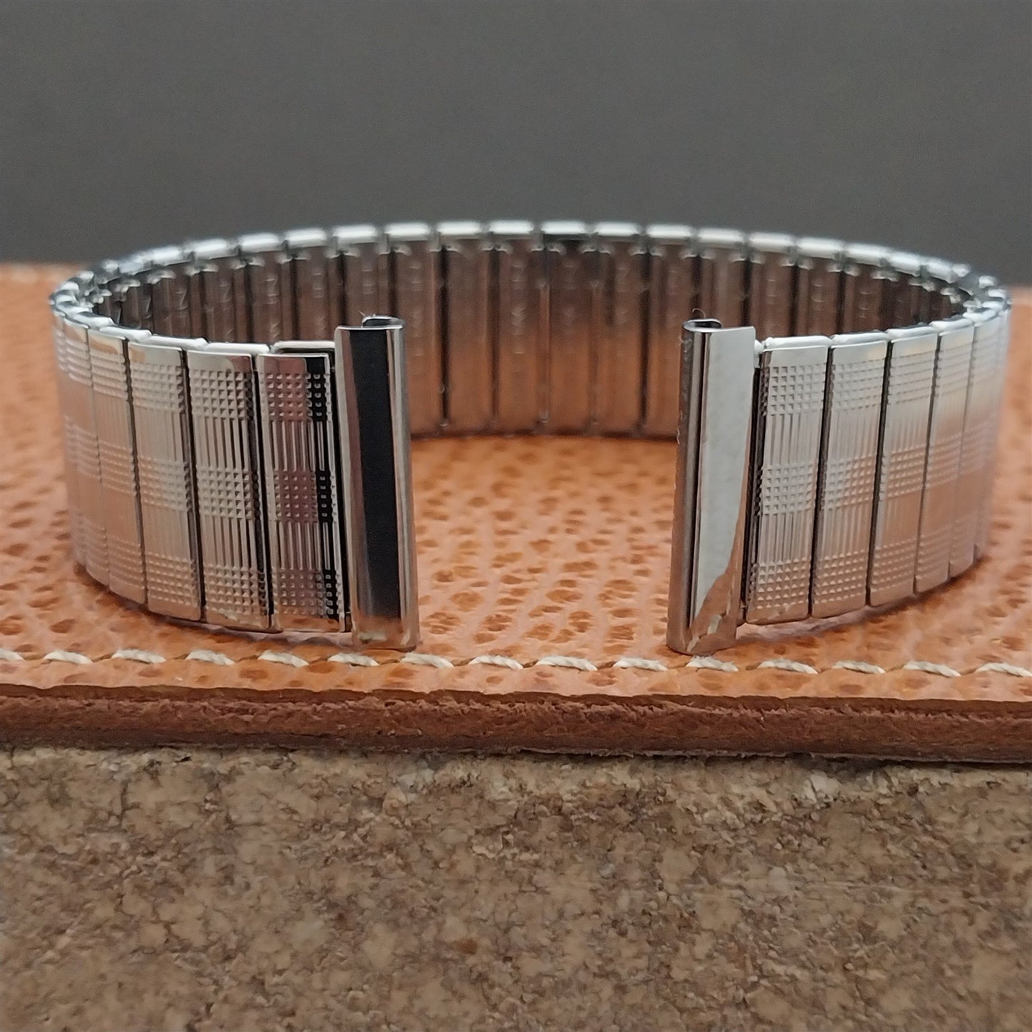 Vintage 18mm 17mm 16mm HC Newflex Swiss Stainless Steel Classic 1960s Watch Band