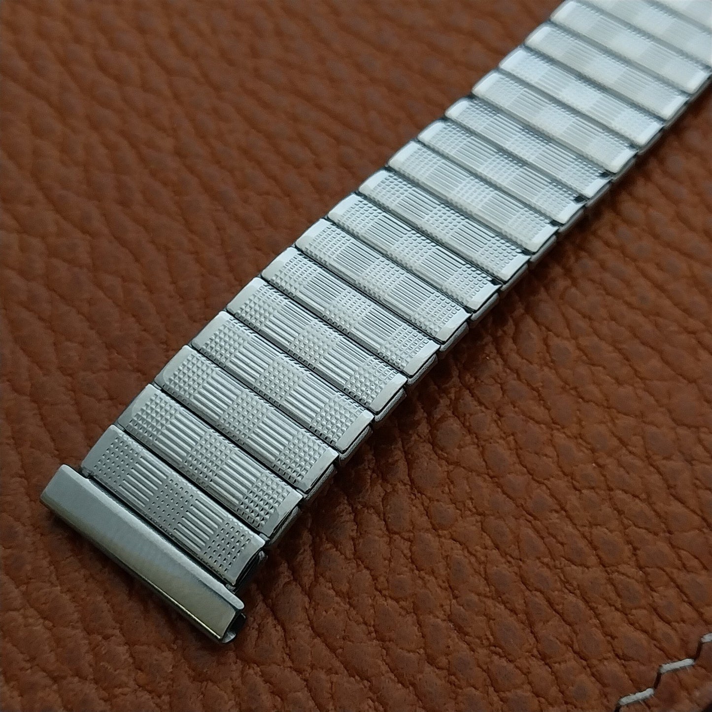 Vintage 18mm 17mm 16mm HC Newflex Swiss Stainless Steel Classic 1960s Watch Band