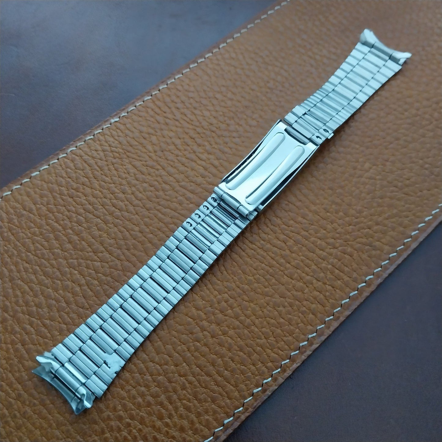 Vintage 18mm Stainless Steel Classic Unused Watch Band