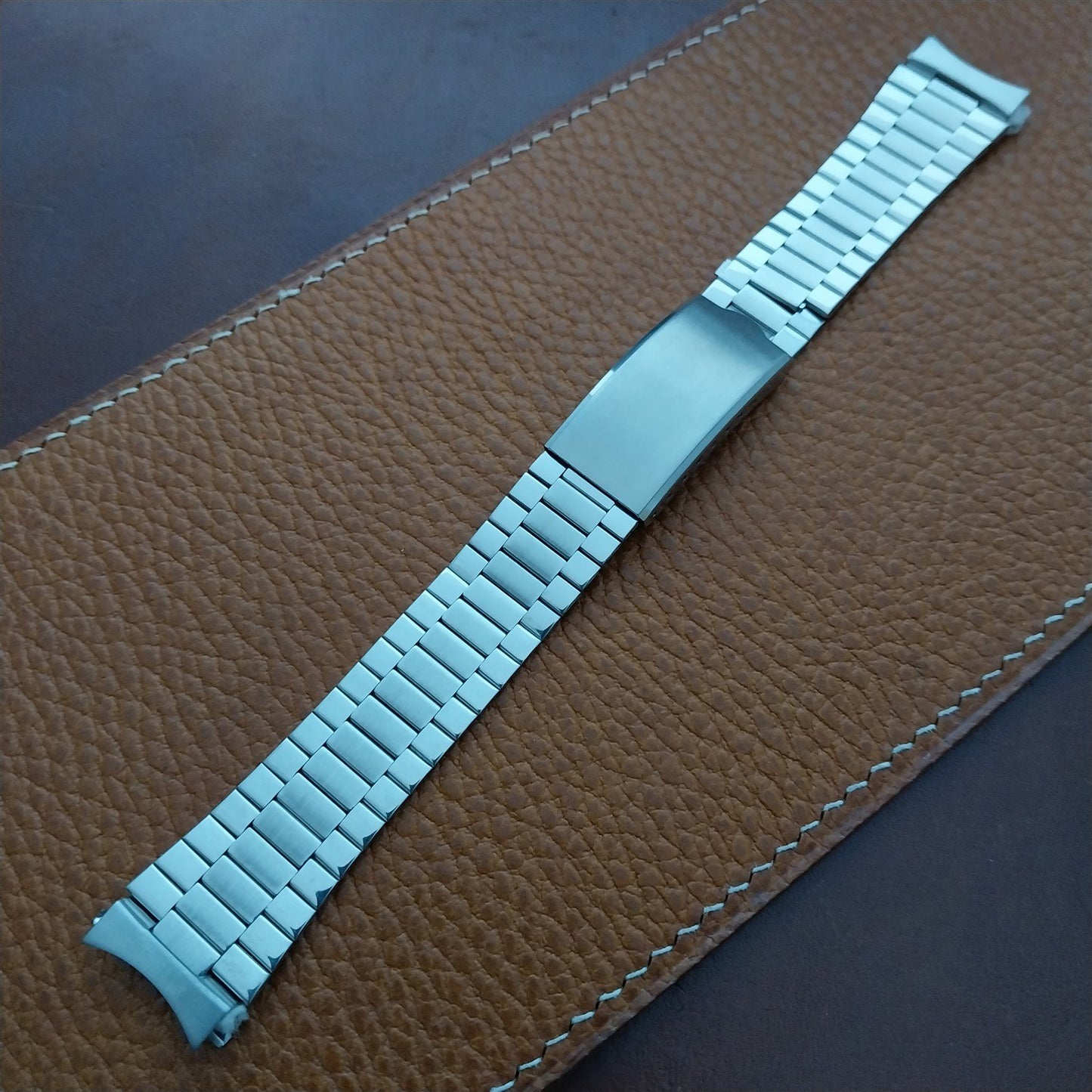 Vintage 18mm Stainless Steel Classic Unused Watch Band