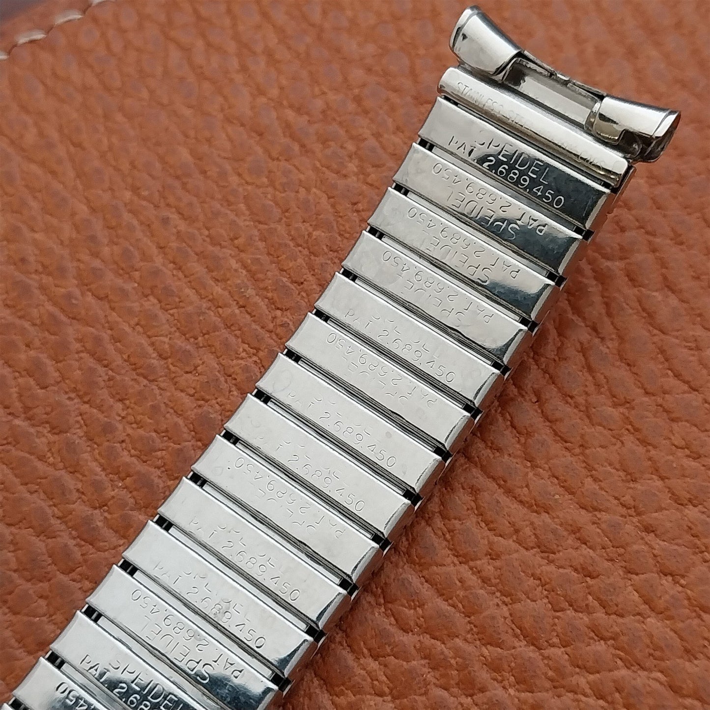 1965 17mm Long Speidel Aquarius Twistoflex Stainless Steel Vintage Watch Band