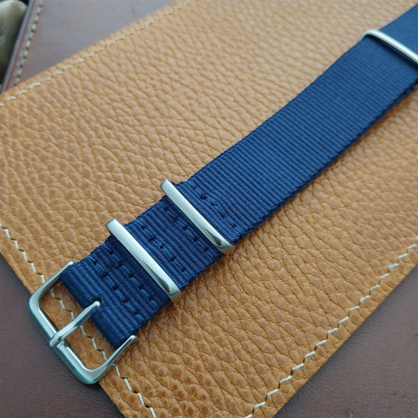 20mm Blue Nylon Military Watch Strap