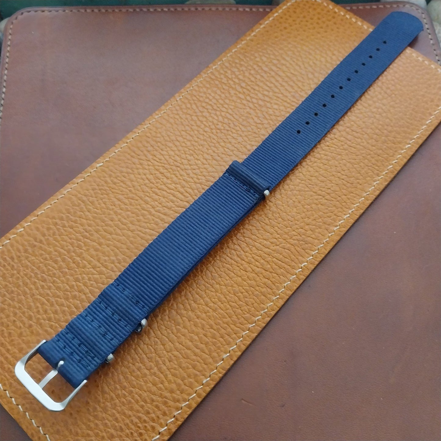 20mm Blue Nylon Military Watch Strap