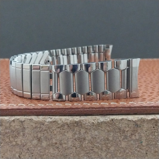 17.2mm Stainless Steel Diver Unused Classic nos 1970s Vintage Watch Band