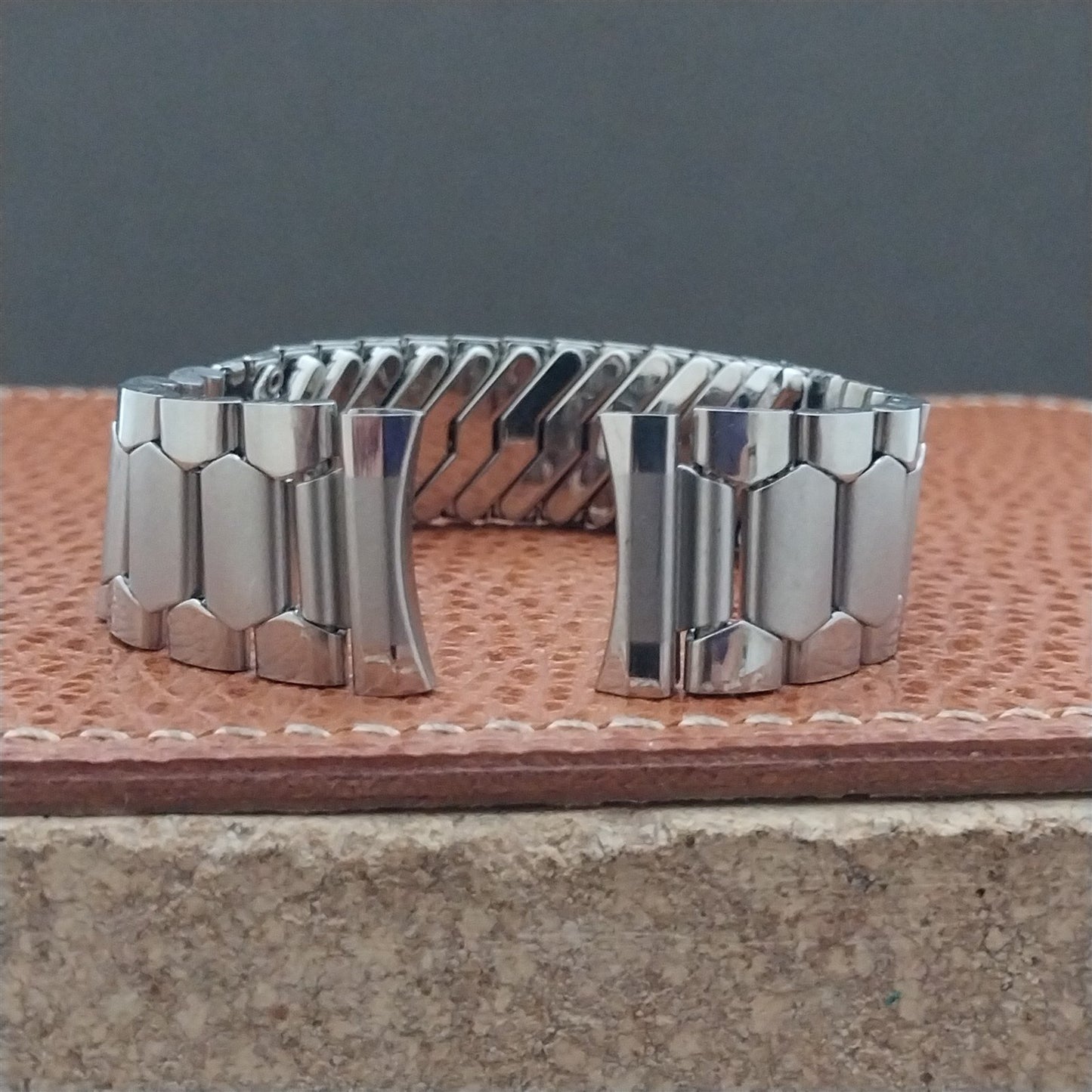 17.2mm Stainless Steel Diver Unused Classic nos 1970s Vintage Watch Band