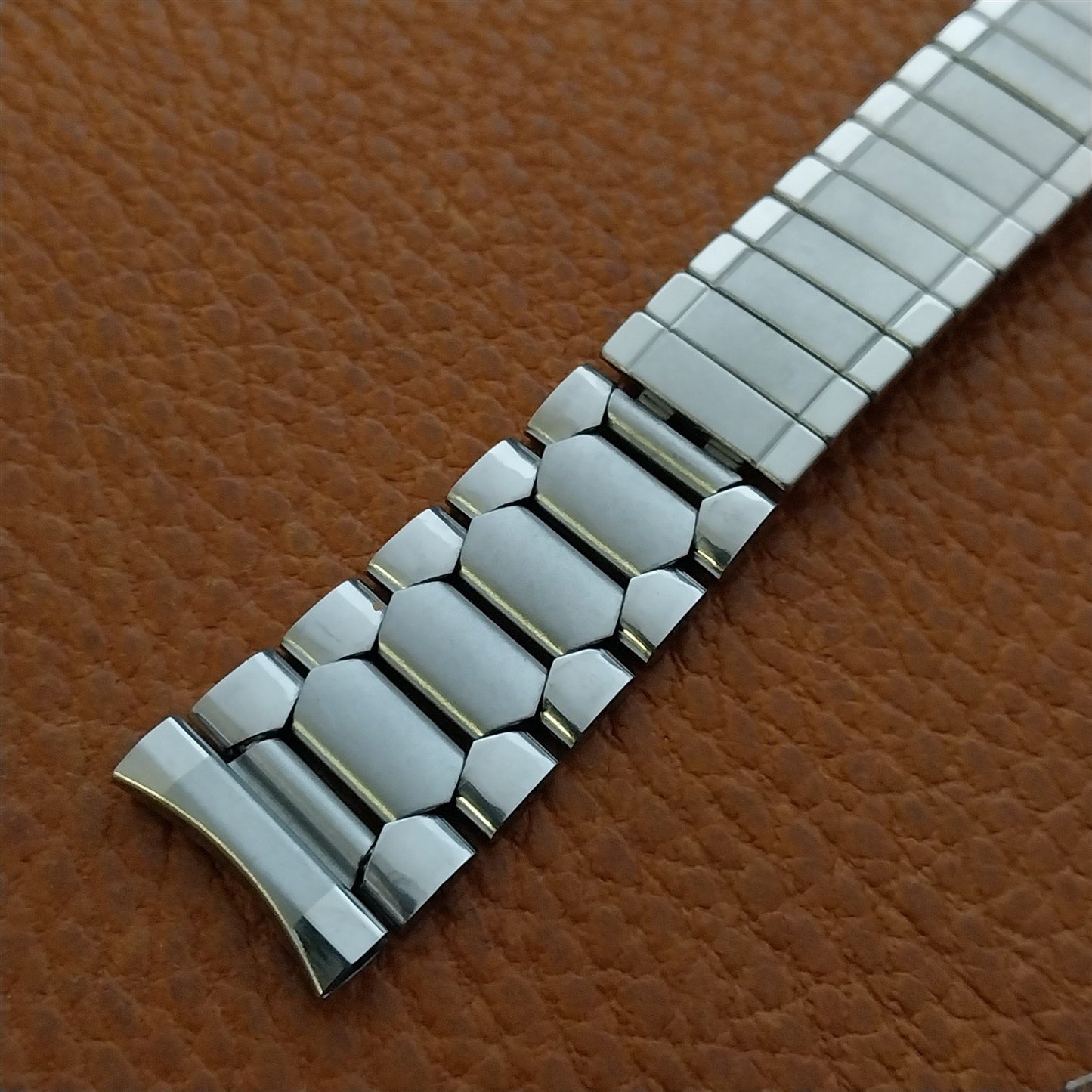 17.2mm Stainless Steel Diver Unused Classic nos 1970s Vintage Watch Band