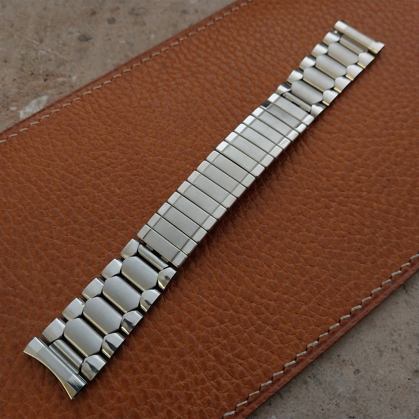 17.2mm Stainless Steel Diver Unused Classic nos 1970s Vintage Watch Band