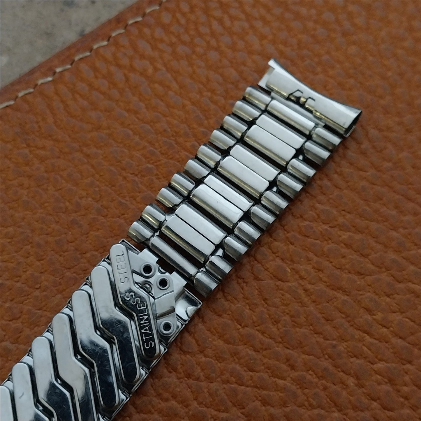 17.2mm Stainless Steel Diver Unused Classic nos 1970s Vintage Watch Band