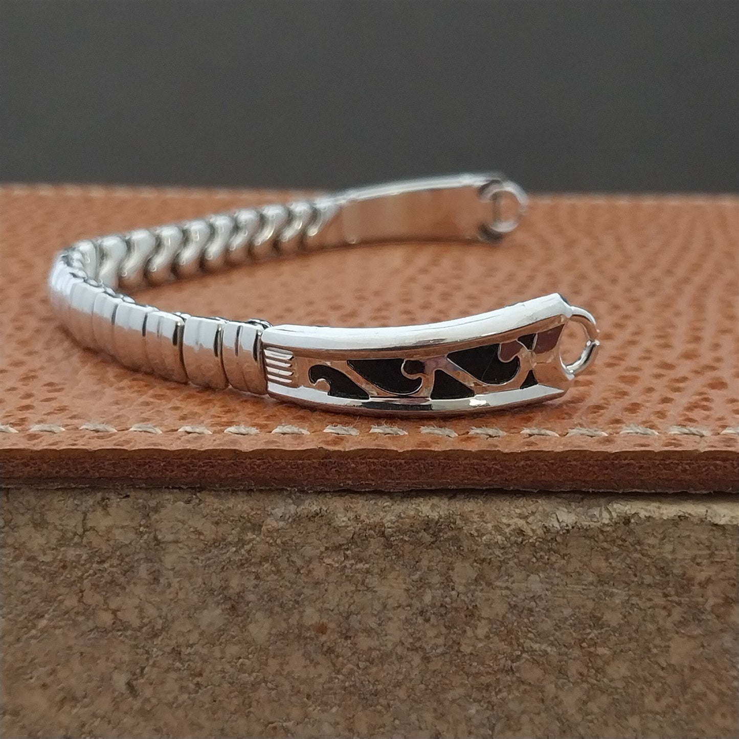 Foster Womens White Gold-Filled Unused 1950s Vintage Cocktail Watch Band