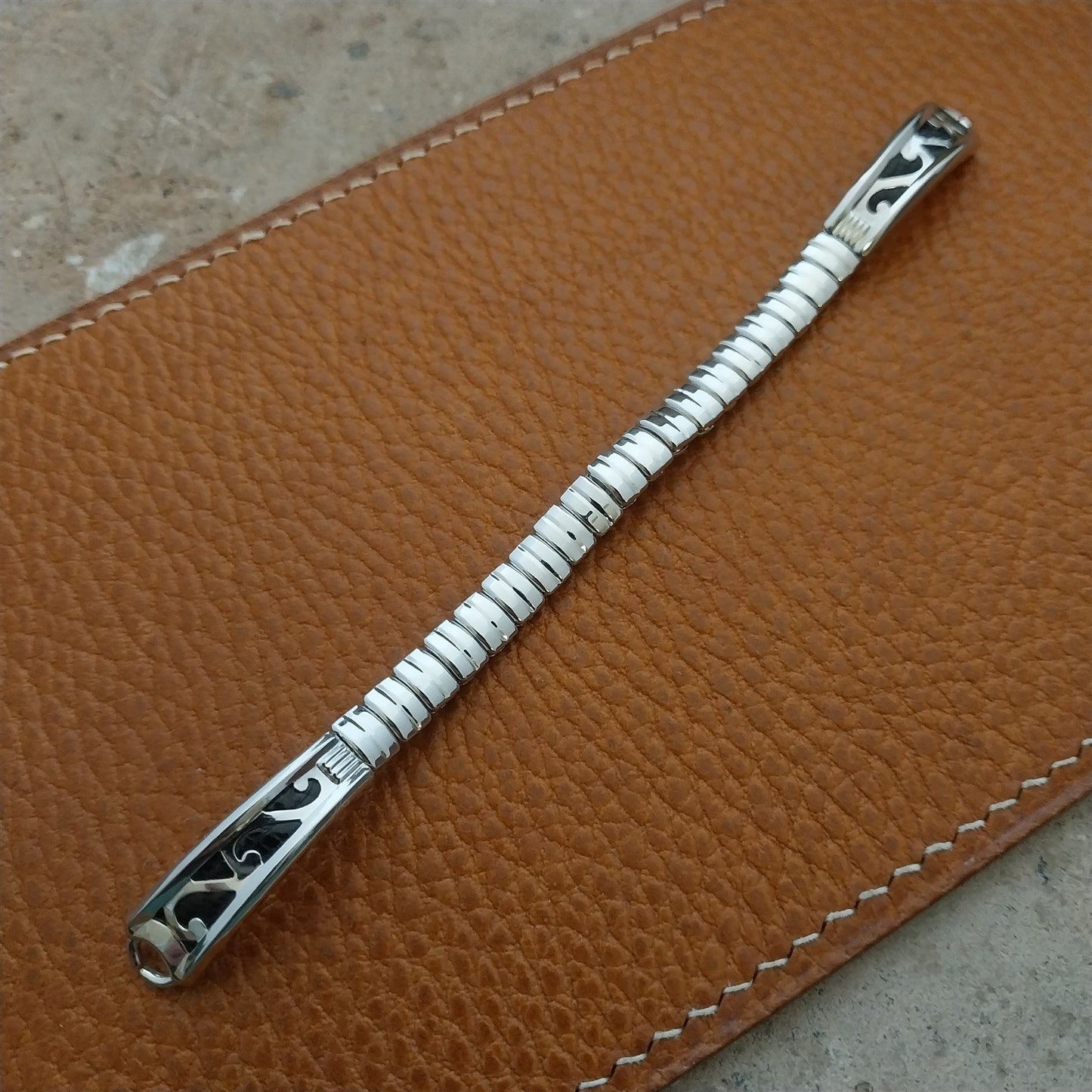 Foster Womens White Gold-Filled Unused 1950s Vintage Cocktail Watch Band