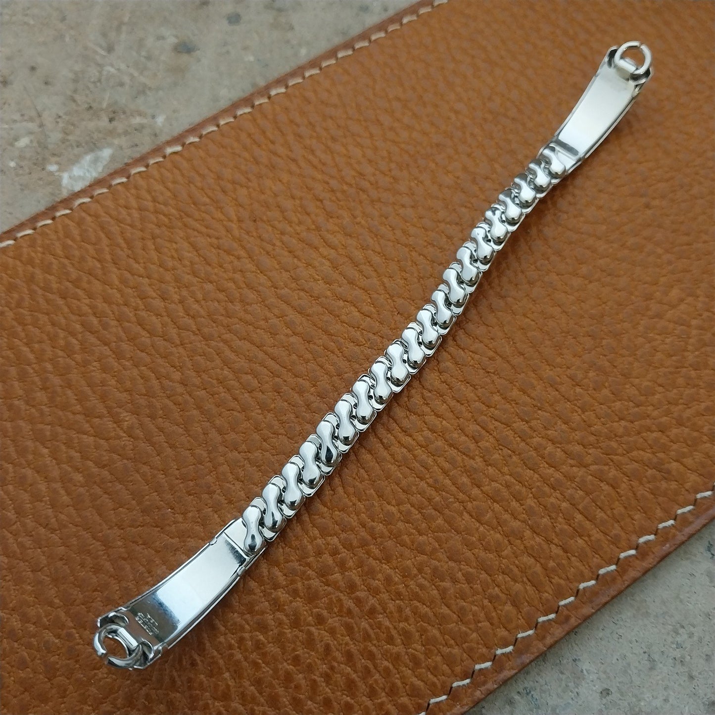Foster Womens White Gold-Filled Unused 1950s Vintage Cocktail Watch Band