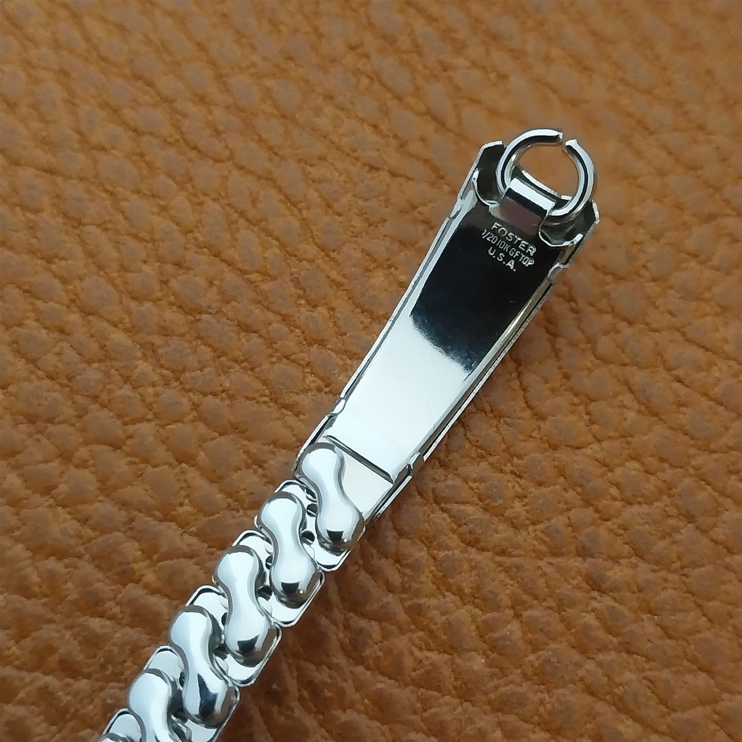 Foster Womens White Gold-Filled Unused 1950s Vintage Cocktail Watch Band