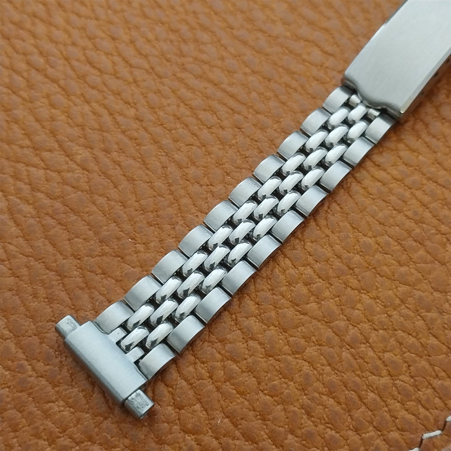 16mm Speidel Rice Beads Stainless Steel Unused Ladies Vintage Watch Band