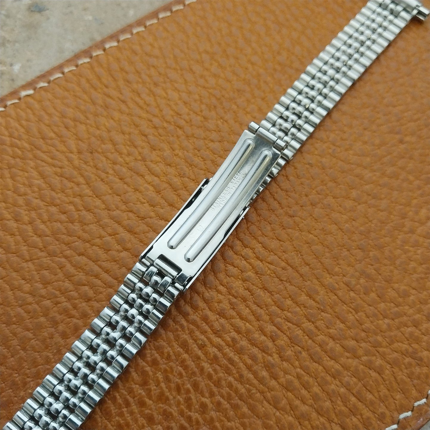 16mm Speidel Rice Beads Stainless Steel Unused Ladies Vintage Watch Band