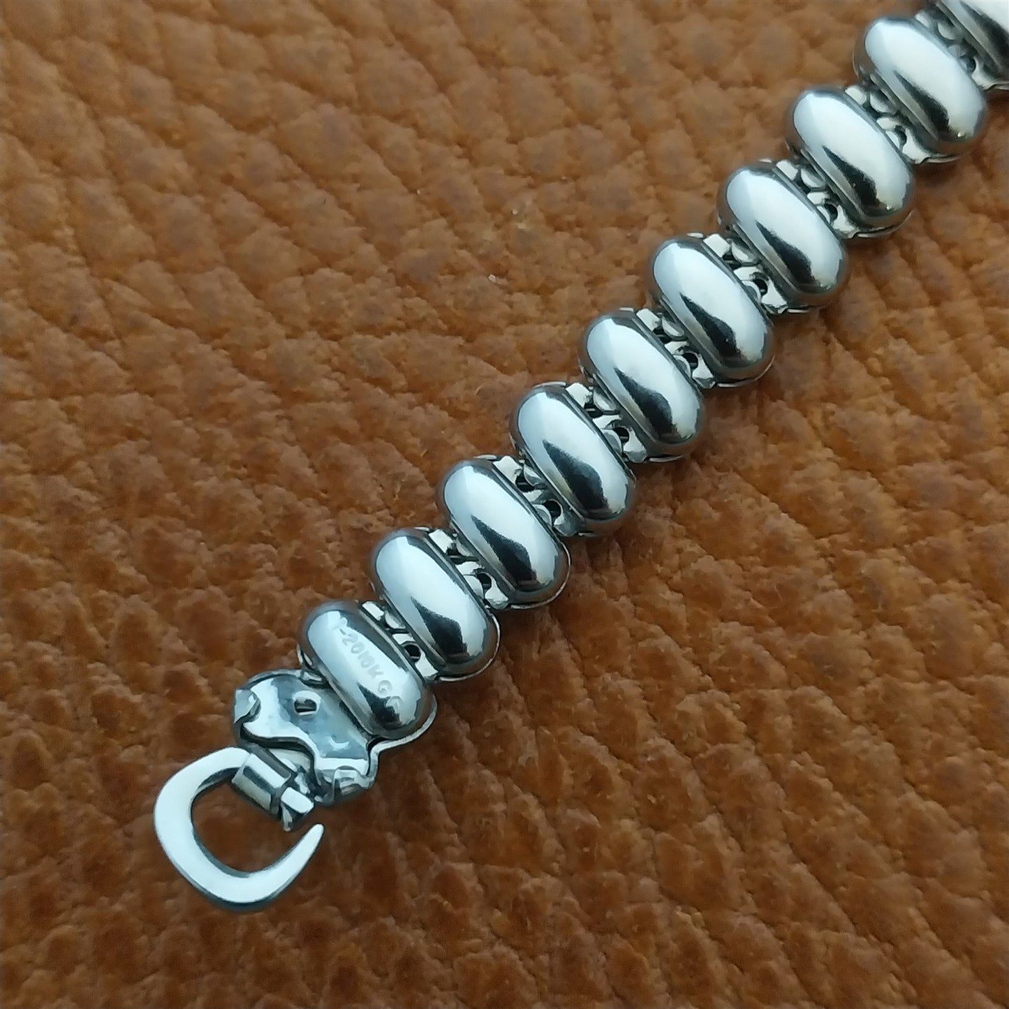 Kreisler 10k White Gold-Filled Ladies 1950s-1960s Vintage Watch Band