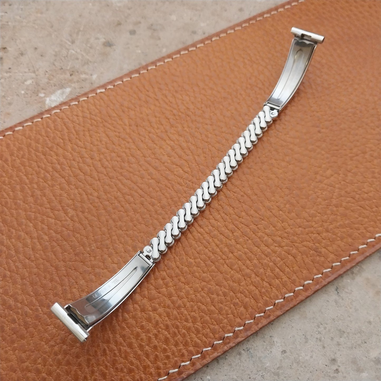 Gemex Ladies White Gold-Filled Unused 1950s Vintage Cocktail Watch Band