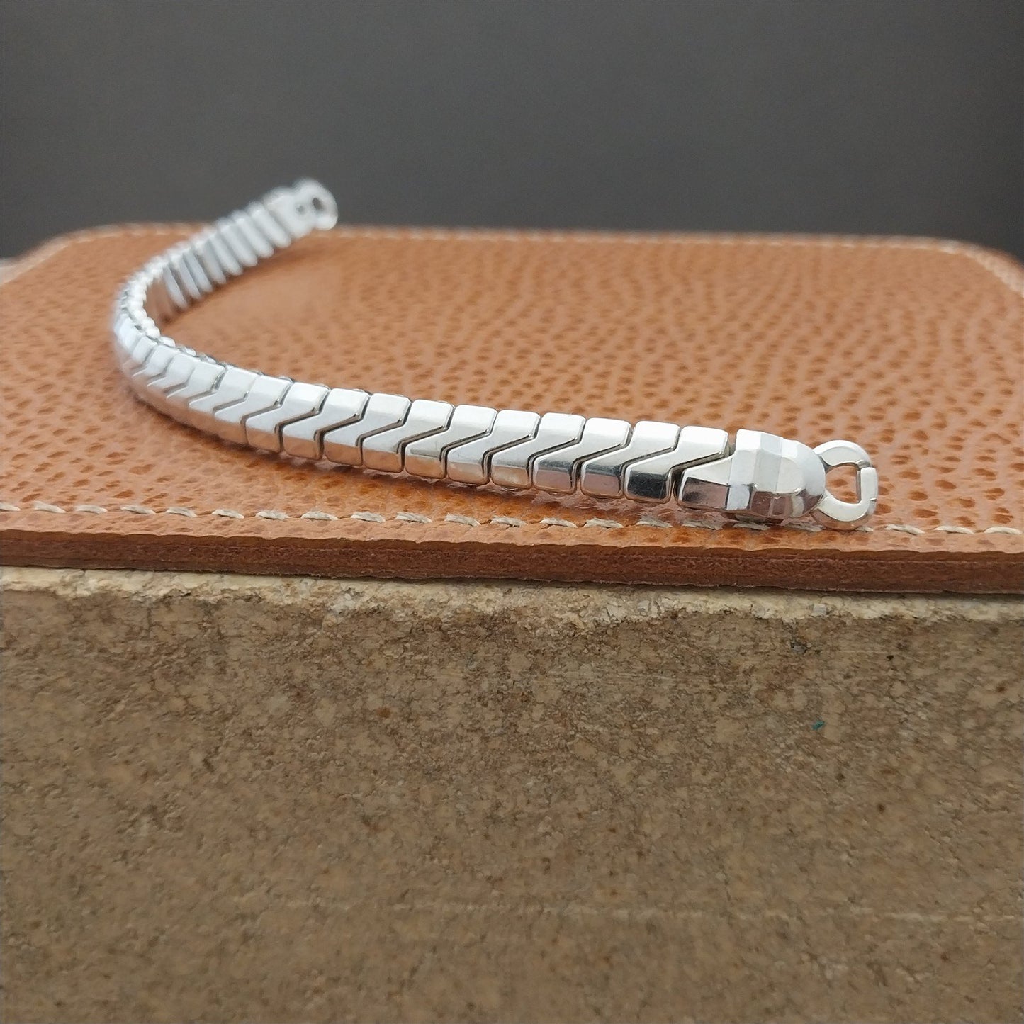 Vintage 1950s JB Champion White Gold Filled Unused Ladies Cocktail Watch Band