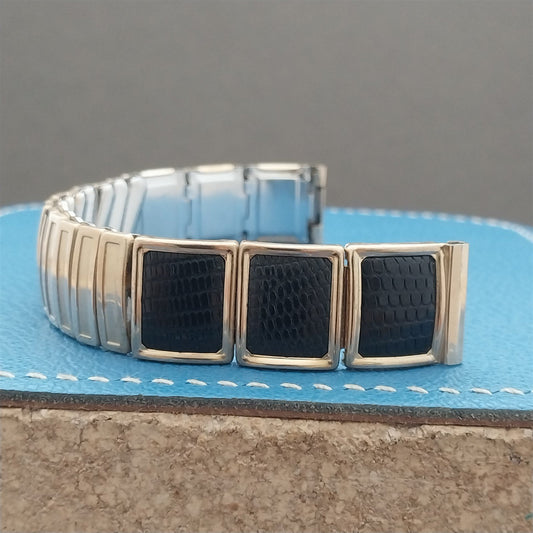 Vintage 5/8" JB Champion Classic Gold-Filled & Lizard Unused 1950s Watch Band